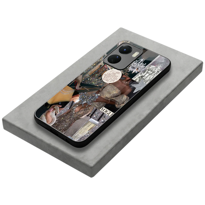 Glam Chic stylish phone case for vivo y16 | glossy glass and slim fit