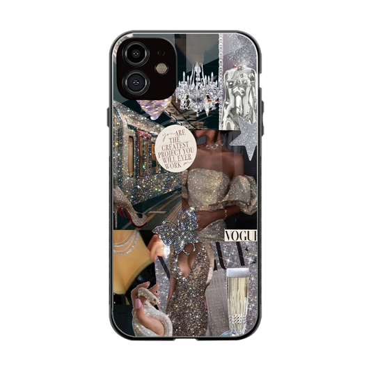 Glam Chic back phone cover | glass case for iphone 11
