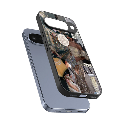 Glam Chic sleek google pixel 10 cover with tempered glass back and TPU edges