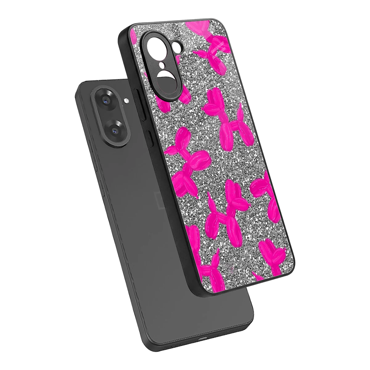 Glittery Ride sleek oneplus nord ce5 5g cover with tempered glass back and TPU edges