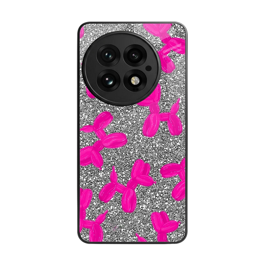 Glittery Ride back phone cover | glass case for oneplus 13