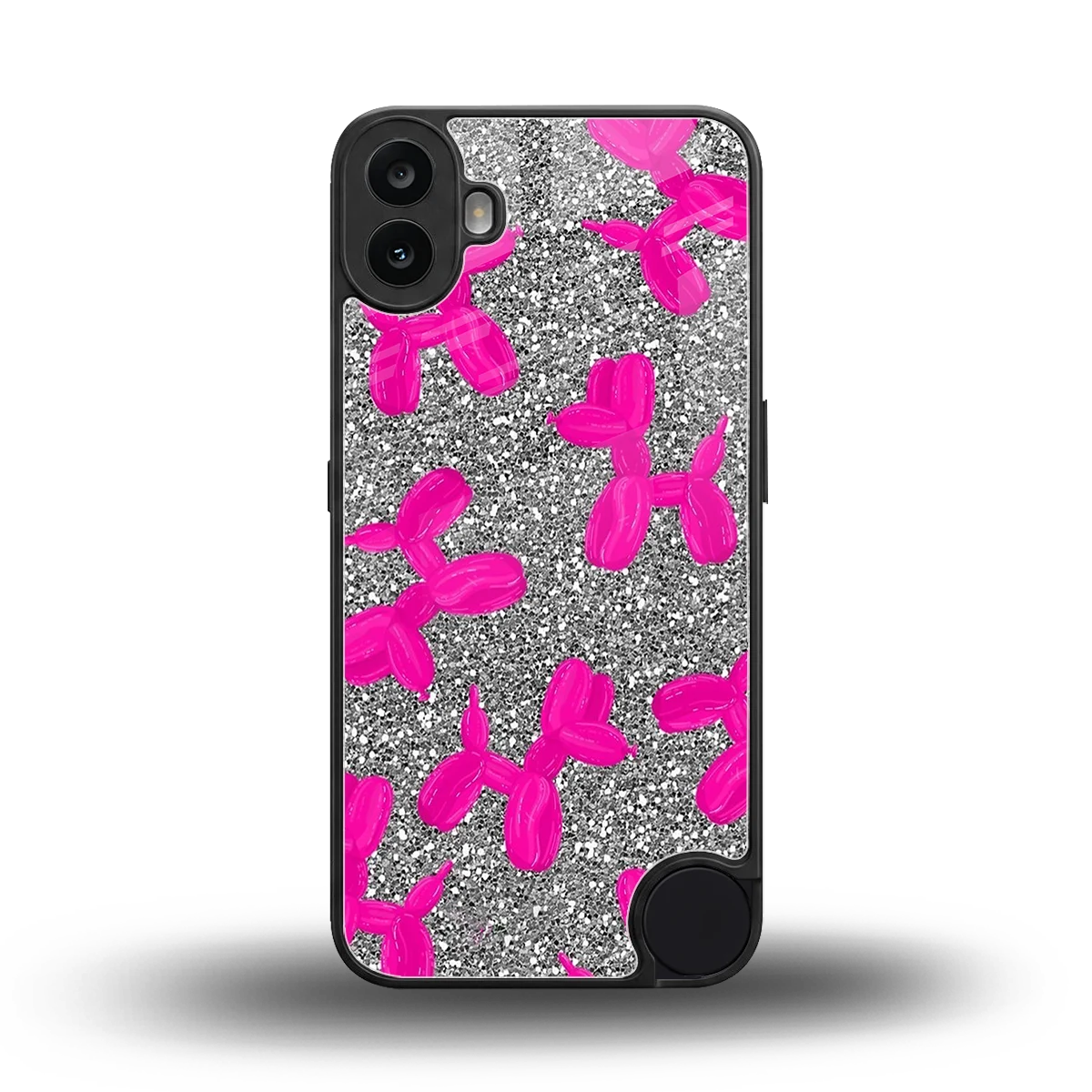 Glittery Ride back phone cover | glass case for cmf nothing phone 1