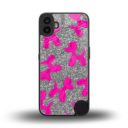 Glittery Ride back phone cover | glass case for cmf nothing phone 1