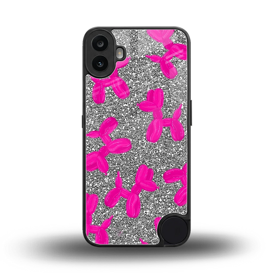 Glittery Ride back phone cover | glass case for cmf nothing phone 1