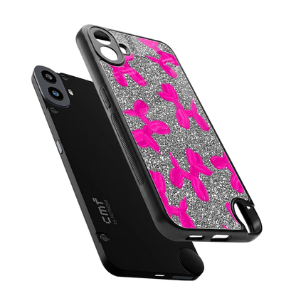 Glittery Ride sleek cmf nothing phone 1 cover with tempered glass back and TPU edges