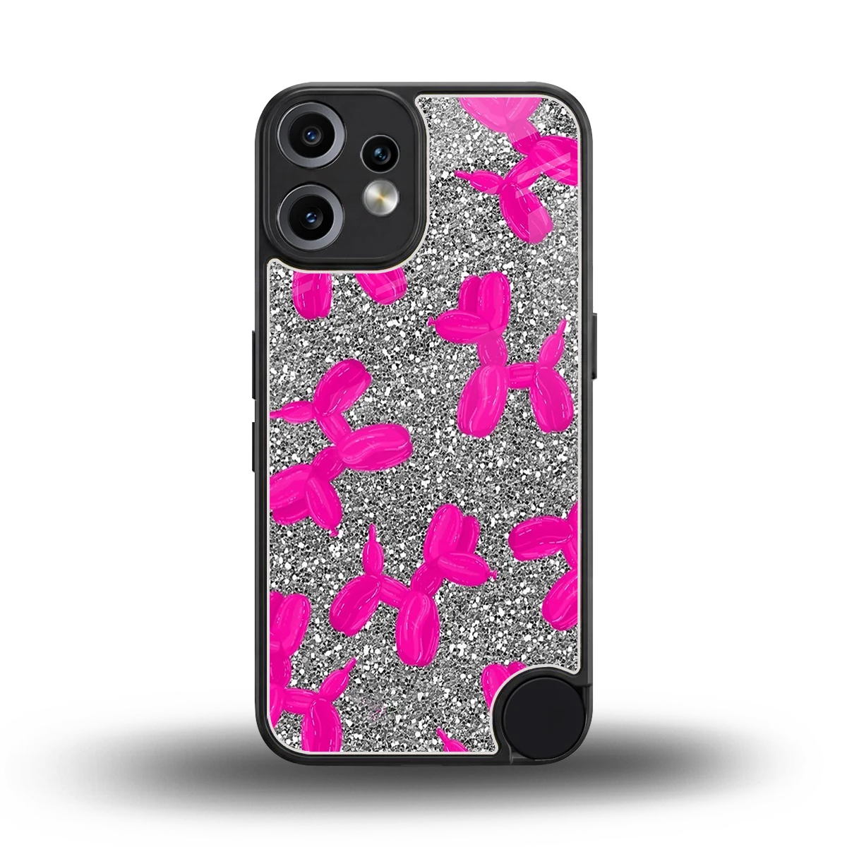 Glittery Ride back phone cover | glass case for cmf nothing phone 2 pro