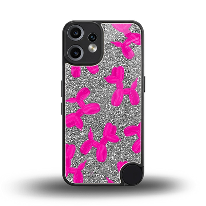 Glittery Ride back phone cover | glass case for cmf nothing phone 2 pro