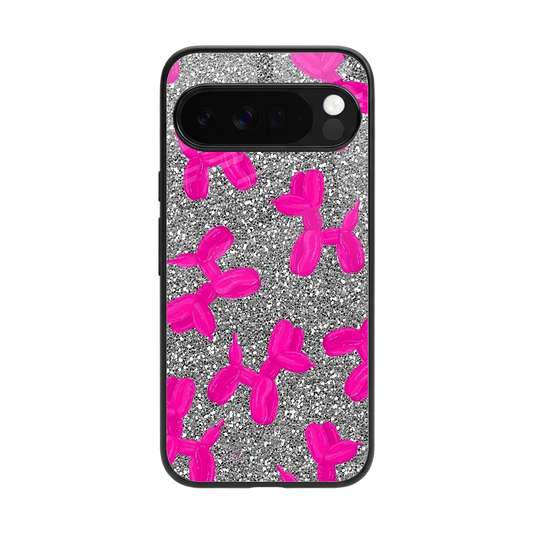 Glittery Ride back phone cover | glass case for google pixel 10 pro xl