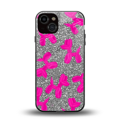 Glittery Ride back phone cover | glass case for iphone 13