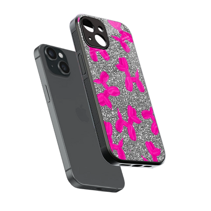 Glittery Ride sleek iphone 15 cover with tempered glass back and TPU edges