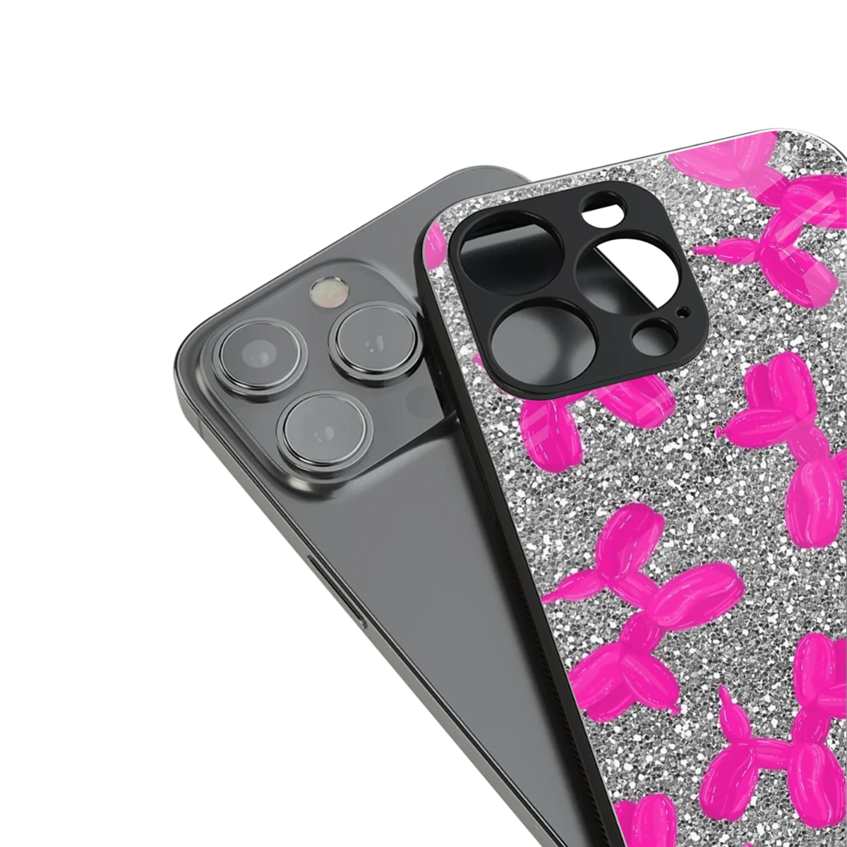 Glittery Ride stylish phone case for iphone 13 | glossy glass and slim fit