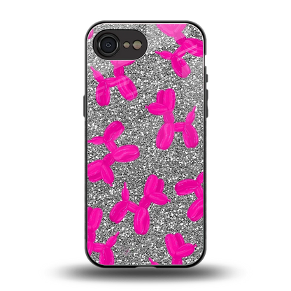 Glittery Ride back phone cover | glass case for iphone 17e
