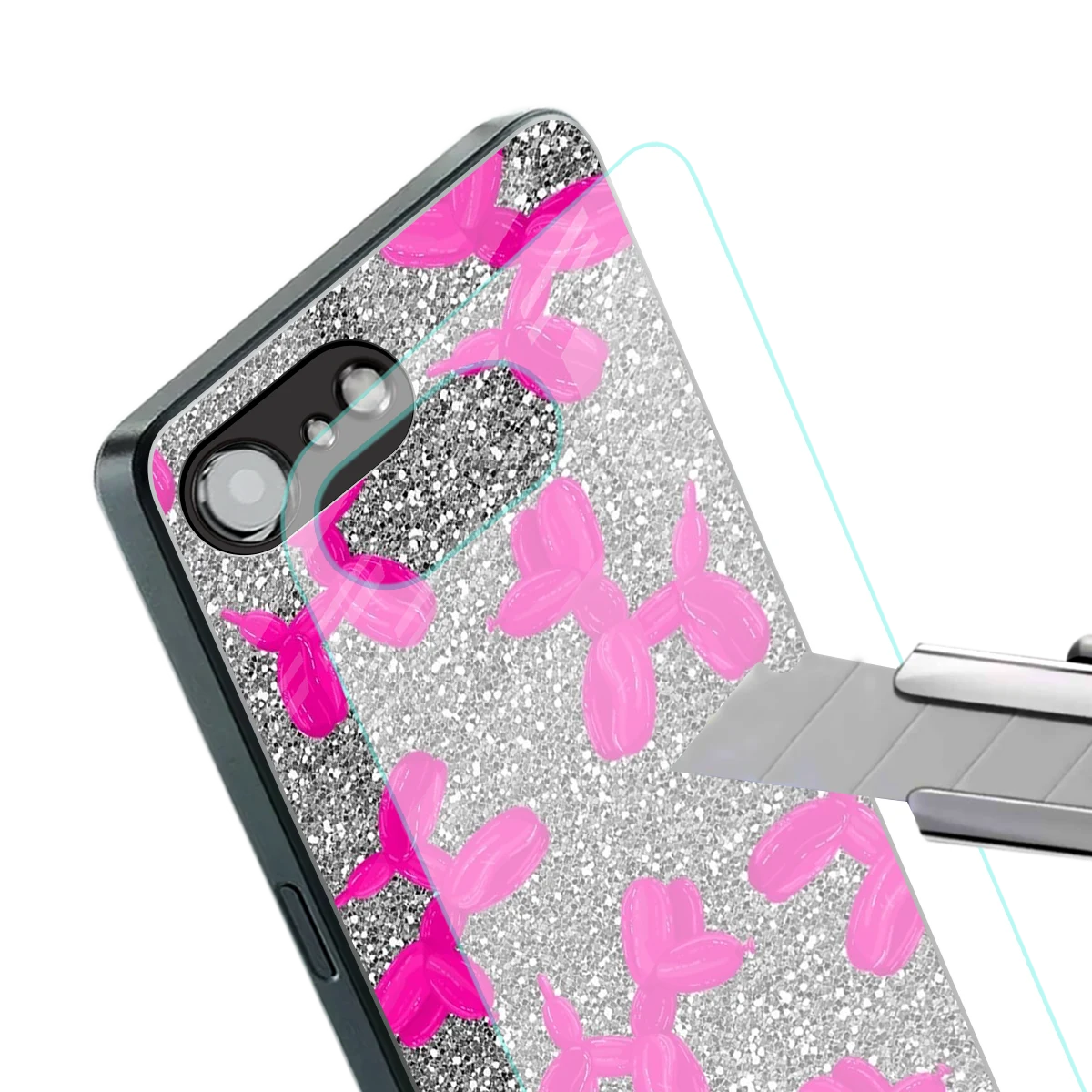 Glittery Ride stylish phone case for iphone 17e | glossy glass and slim fit