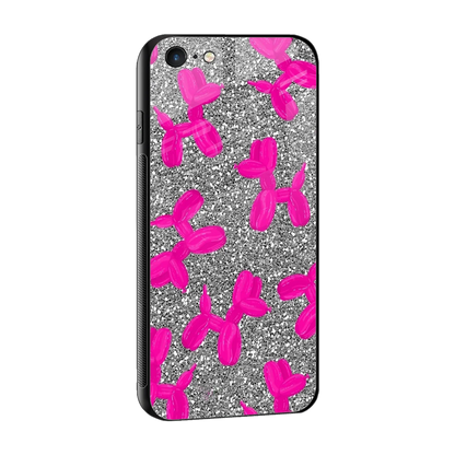 Glittery Ride sleek iphone 6s cover with tempered glass back and TPU edges
