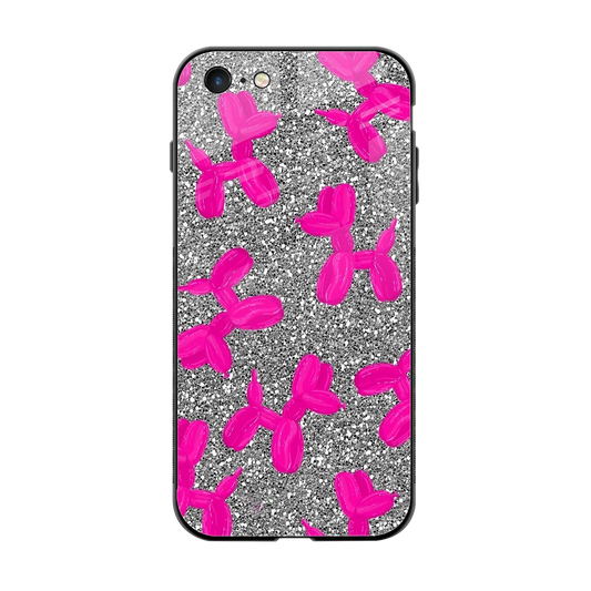 Glittery Ride back phone cover | glass case for iphone 6s plus