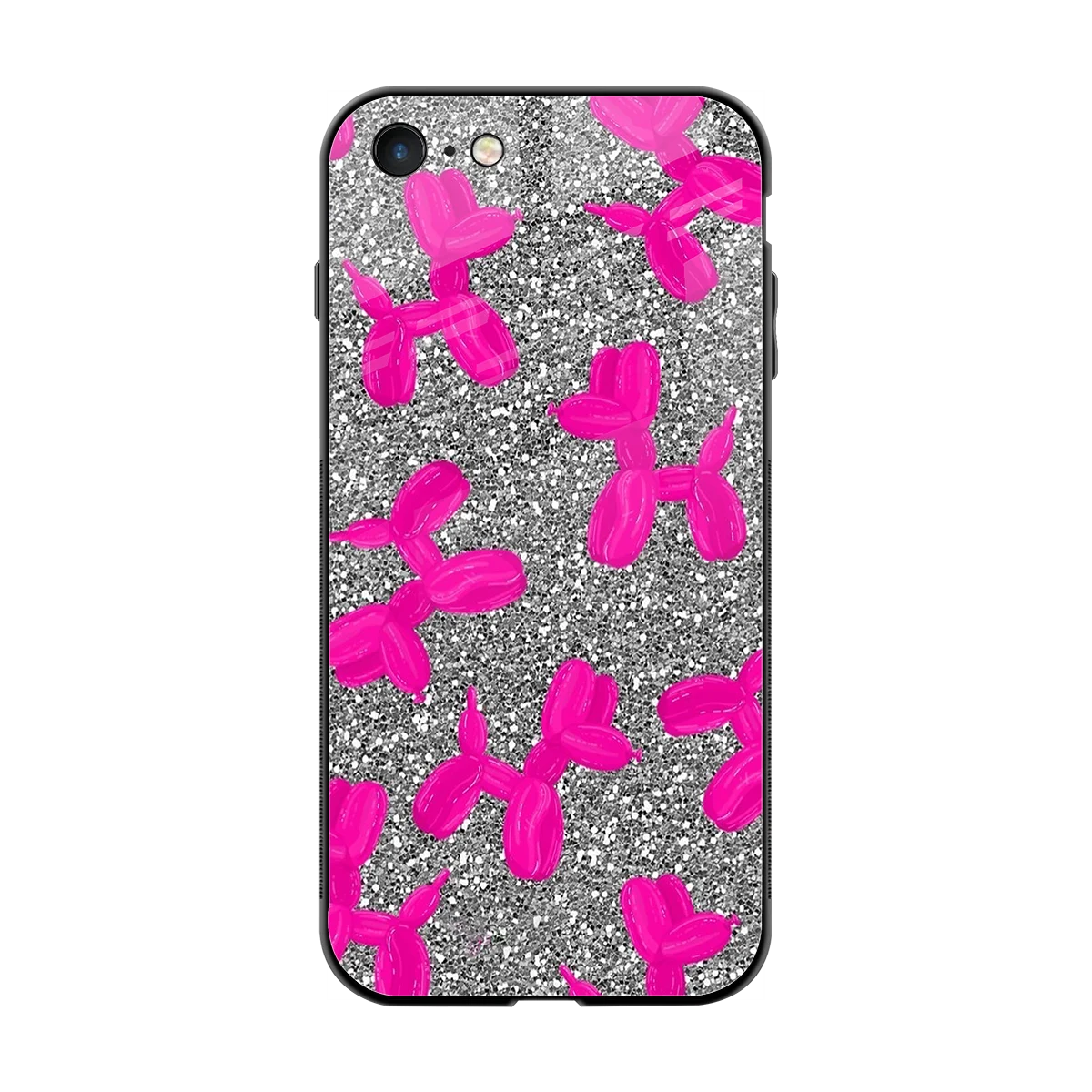 Glittery Ride back phone cover | glass case for iphone 7