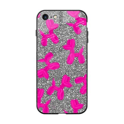 Glittery Ride back phone cover | glass case for iphone 7