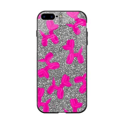 Glittery Ride back phone cover | glass case for iphone 8 plus