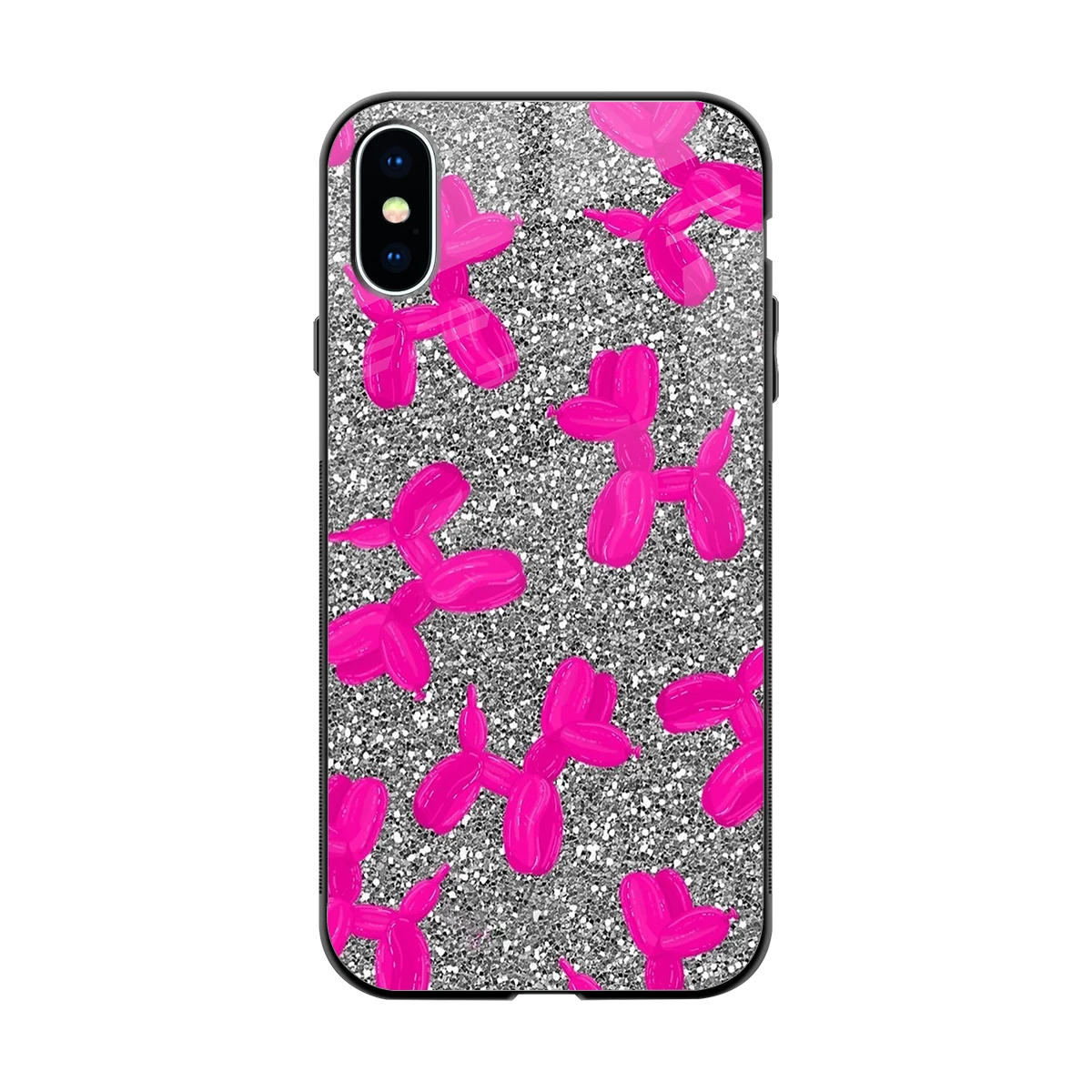 Glittery Ride back phone cover | glass case for iphone x
