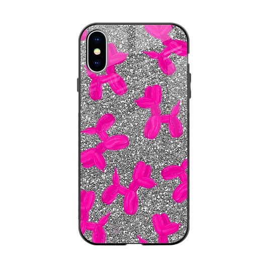 Glittery Ride back phone cover | glass case for iphone x