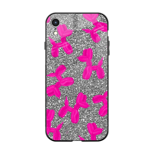 Glittery Ride back phone cover | glass case for iphone xr
