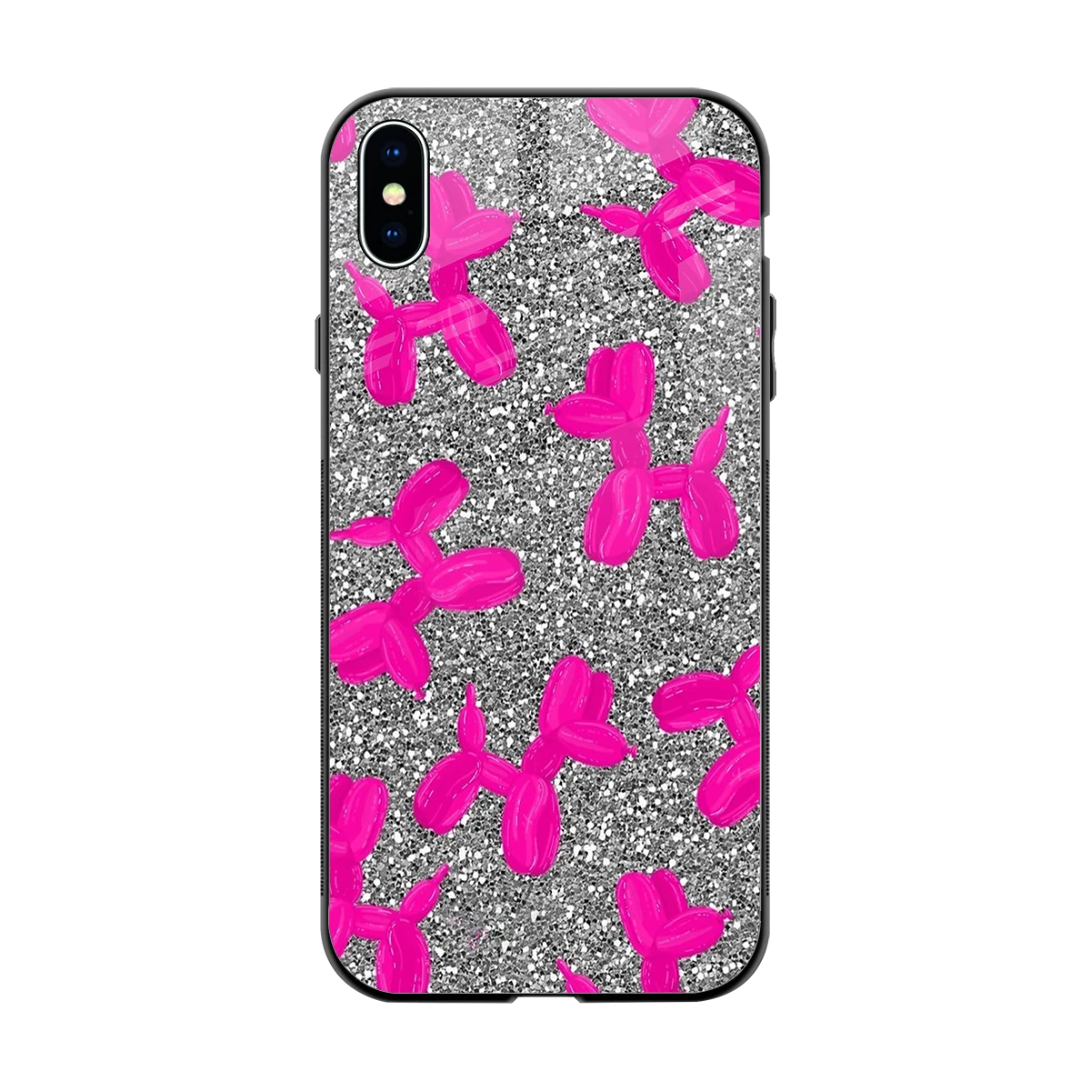 Glittery Ride back phone cover | glass case for iphone xs max