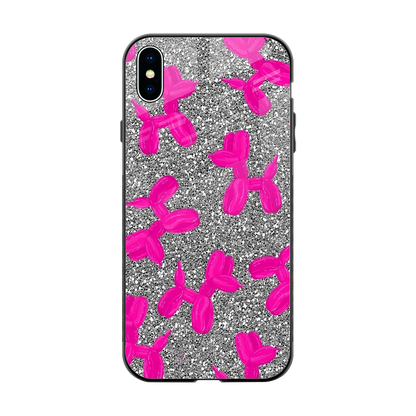 Glittery Ride back phone cover | glass case for iphone xs max