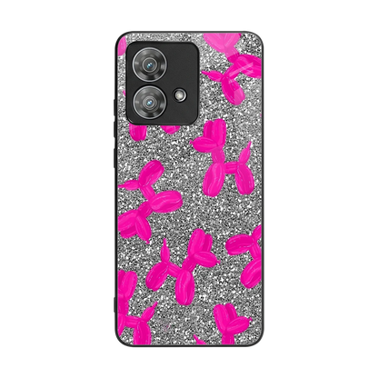Glittery Ride back phone cover | glass case for motorola edge 40 neo 5g