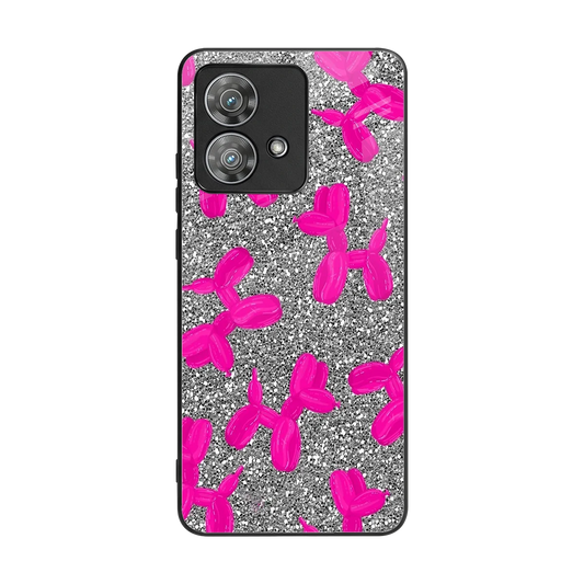 Glittery Ride back phone cover | glass case for motorola edge 40 neo 5g