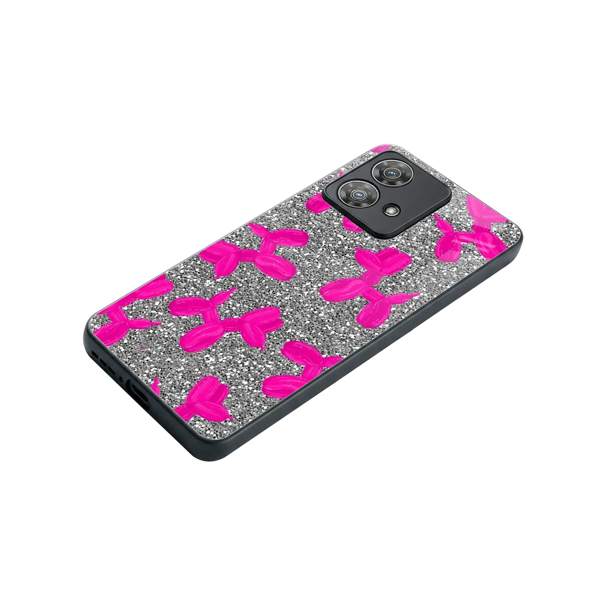 Glittery Ride stylish phone case for motorola edge 40 neo 5g | glossy glass and slim fit