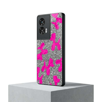 Glittery Ride motorola edge 50 fusion mobile cover | shockproof glass phone case