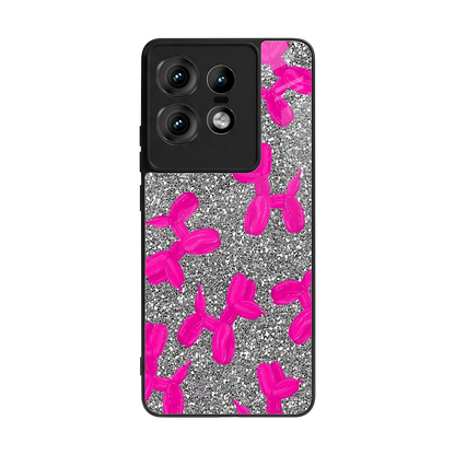 Glittery Ride back phone cover | glass case for motorola edge 50 pro