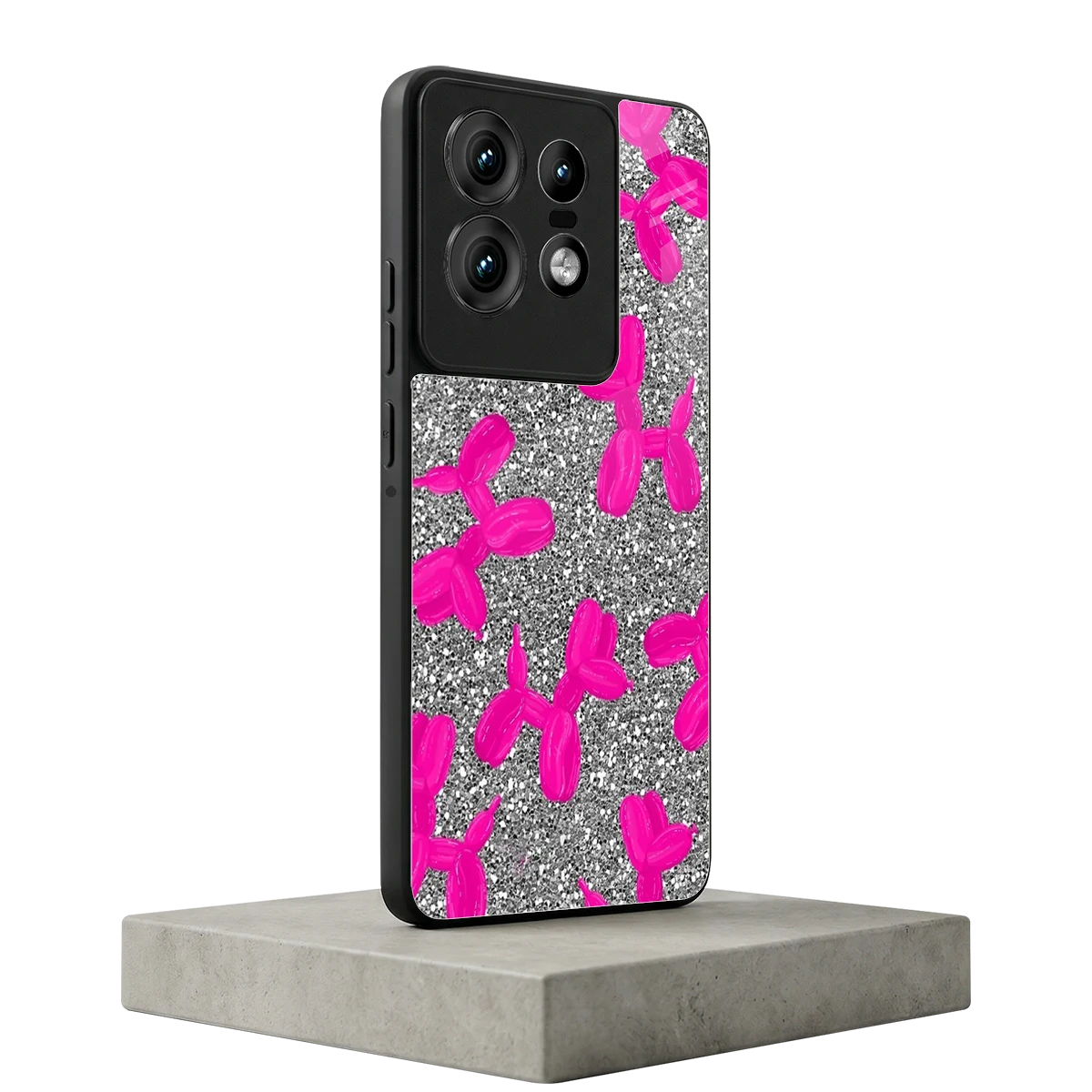 Glittery Ride motorola edge 50 pro mobile cover | shockproof glass phone case