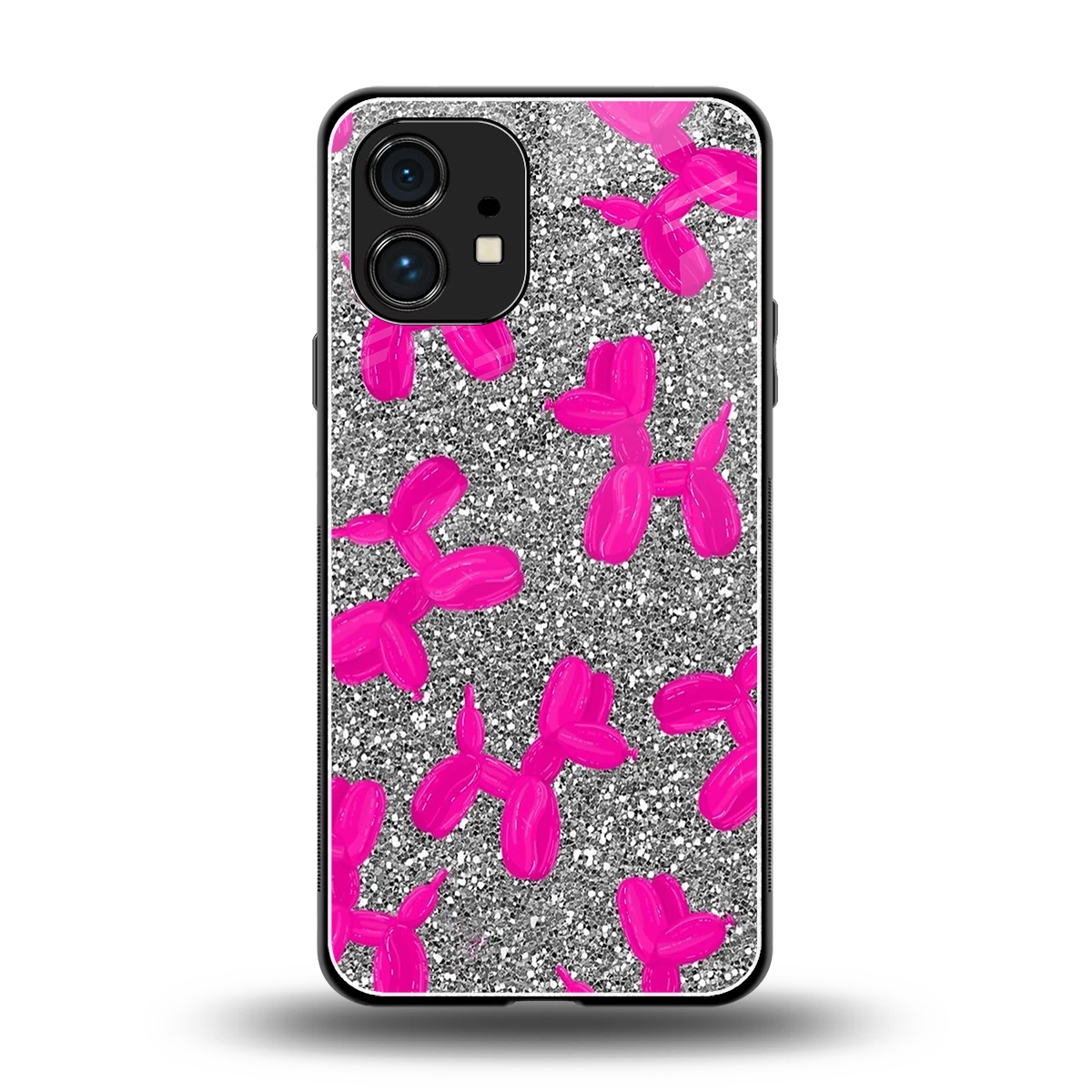 Glittery Ride back phone cover | glass case for nothing phone 1