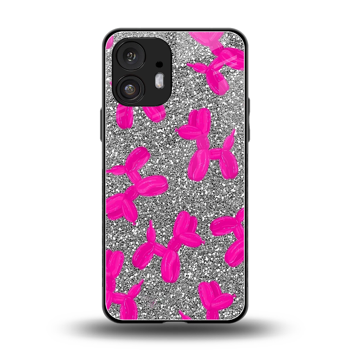 Glittery Ride back phone cover | glass case for nothing phone 2