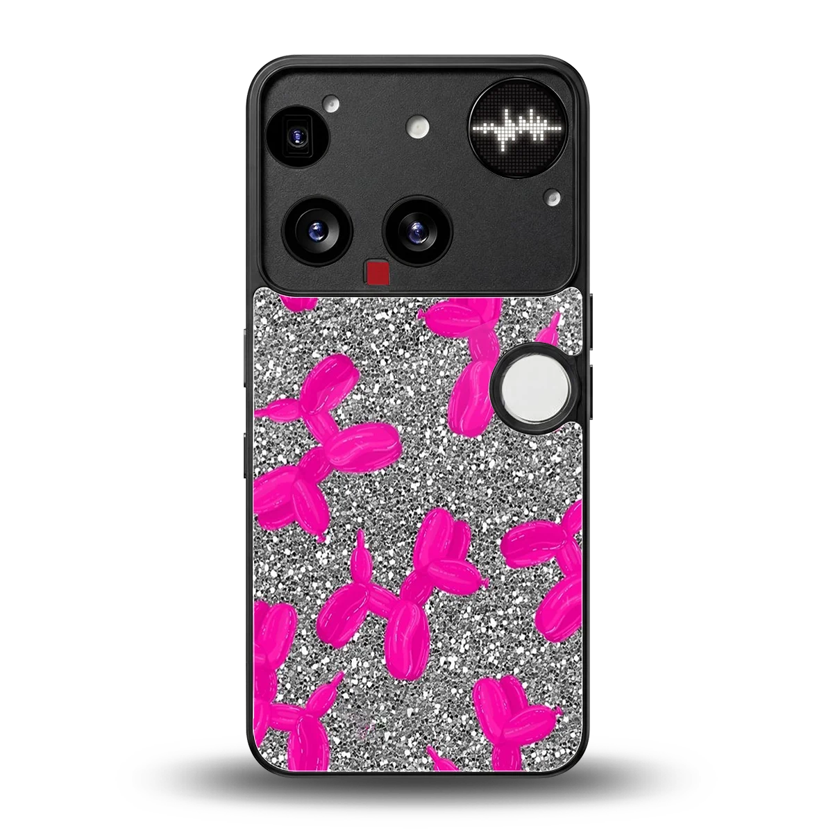 Glittery Ride back phone cover | glass case for nothing phone 3