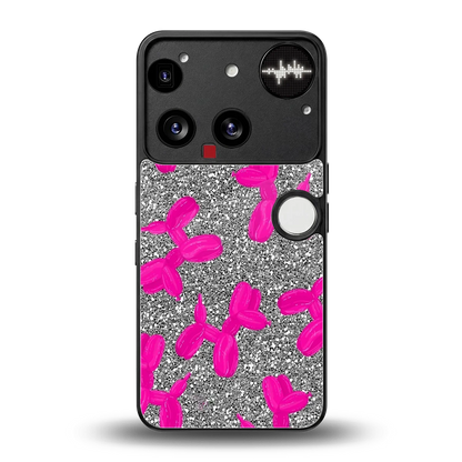 Glittery Ride back phone cover | glass case for nothing phone 3
