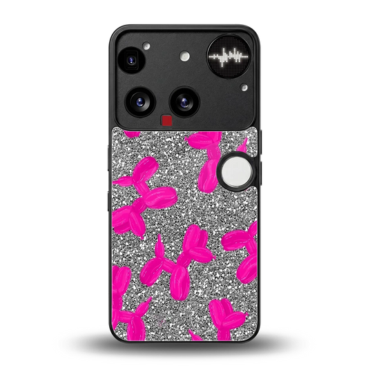 Glittery Ride back phone cover | glass case for nothing phone 3