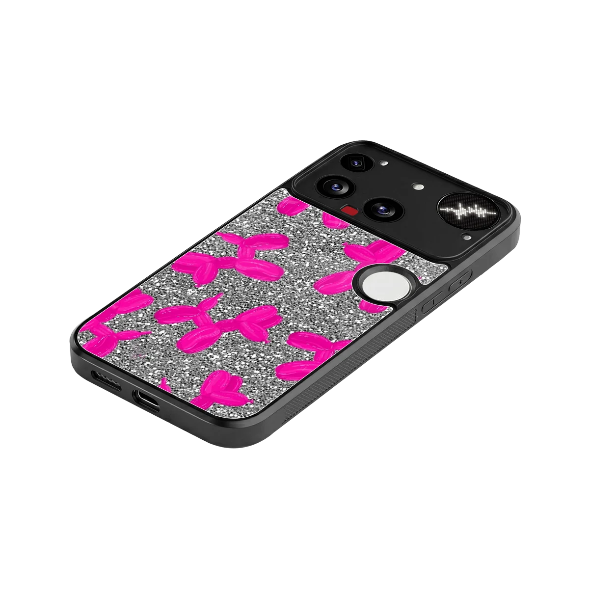 Glittery Ride stylish phone case for nothing phone 3 | glossy glass and slim fit