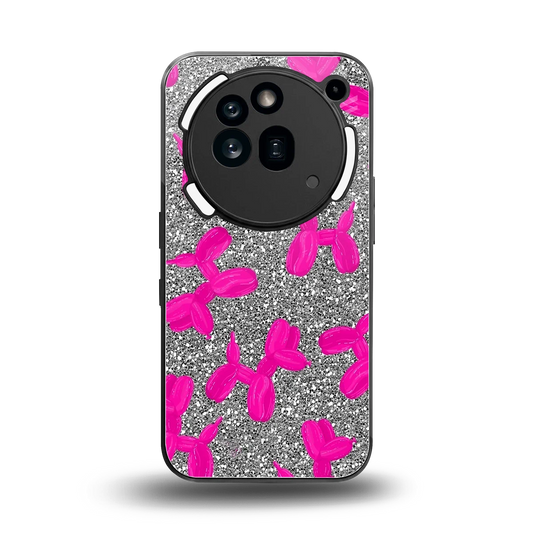 Glittery Ride back phone cover | glass case for nothing phone 3a pro