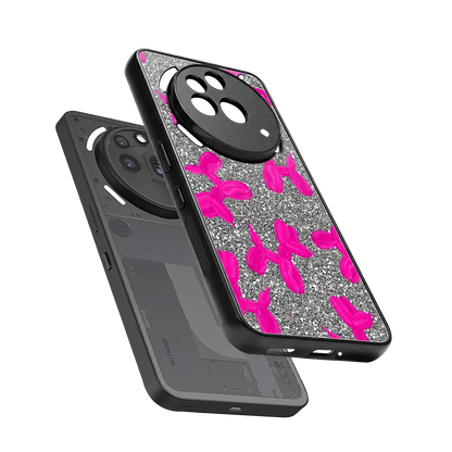 Glittery Ride sleek nothing phone 3a pro cover with tempered glass back and TPU edges