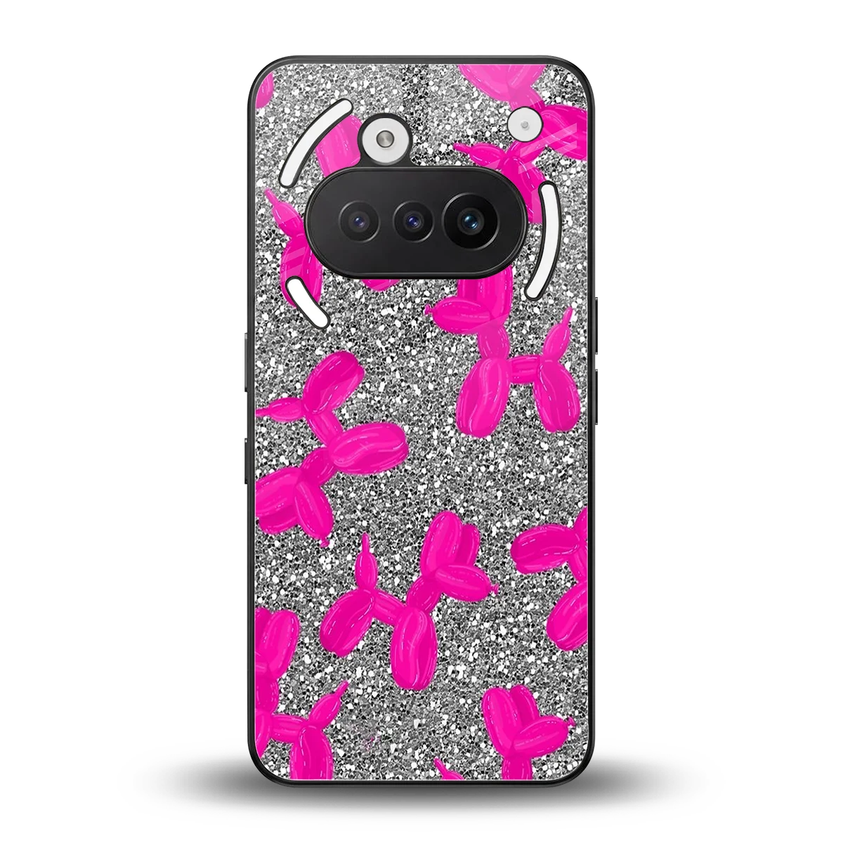 Glittery Ride back phone cover | glass case for nothing phone 3a
