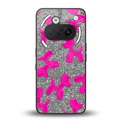 Glittery Ride back phone cover | glass case for nothing phone 3a
