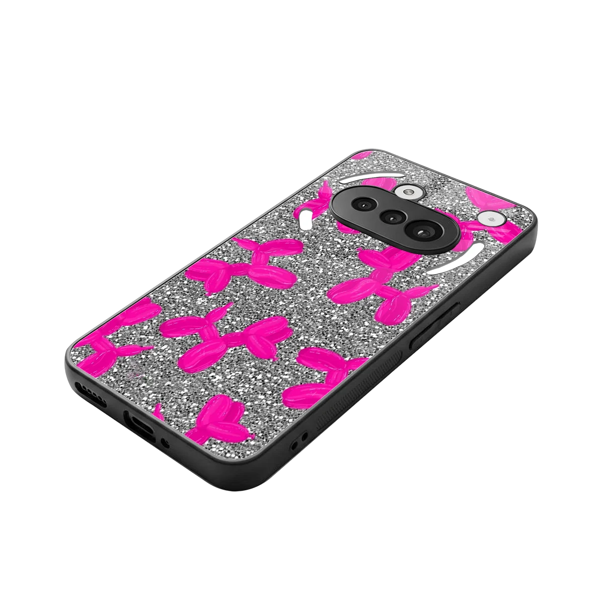 Glittery Ride stylish phone case for nothing phone 3a | glossy glass and slim fit