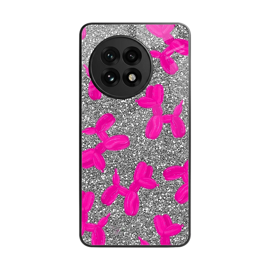 Glittery Ride back phone cover | glass case for oneplus 13r