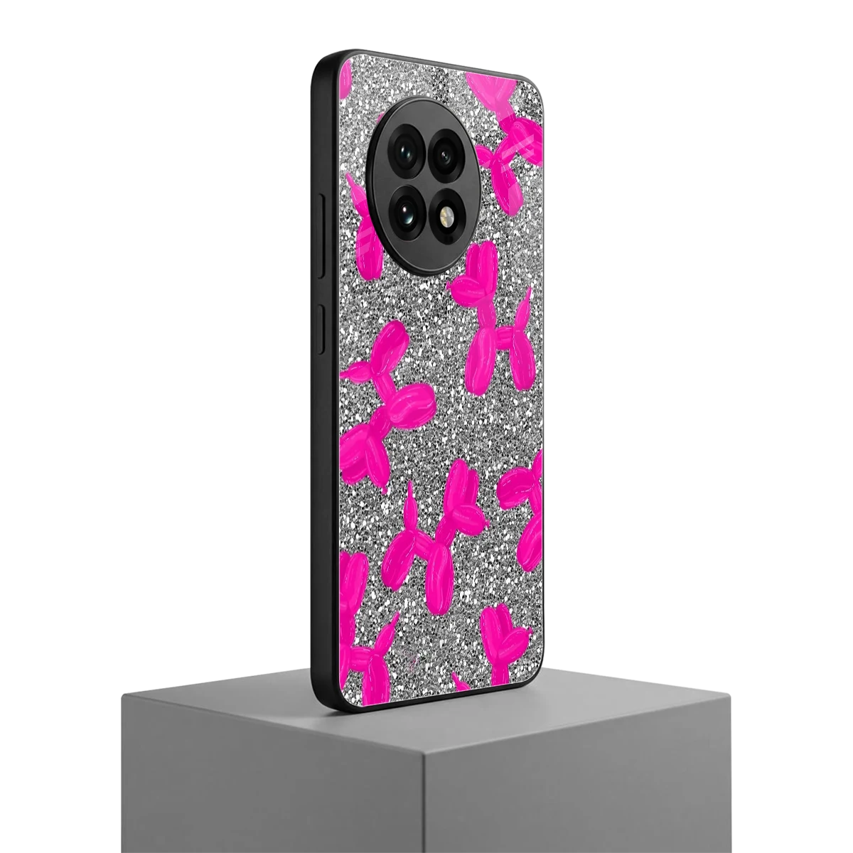 Glittery Ride oneplus 13r mobile cover | shockproof glass phone case