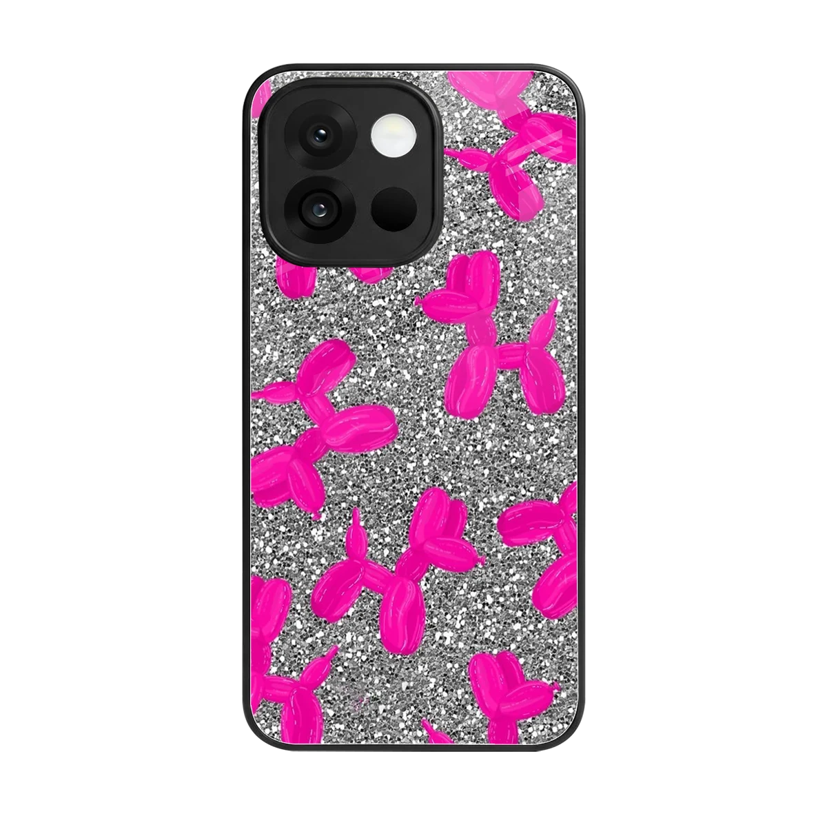 Glittery Ride back phone cover | glass case for oneplus 13s