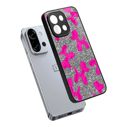 Glittery Ride sleek oneplus 13s cover with tempered glass back and TPU edges