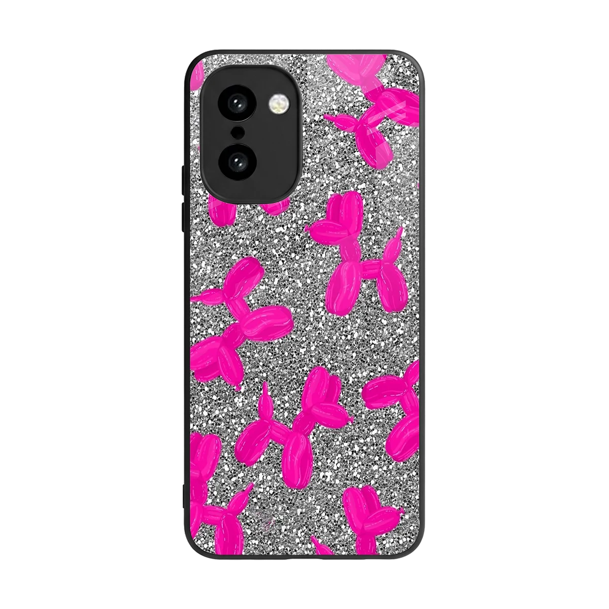 Glittery Ride back phone cover | glass case for oneplus 15r