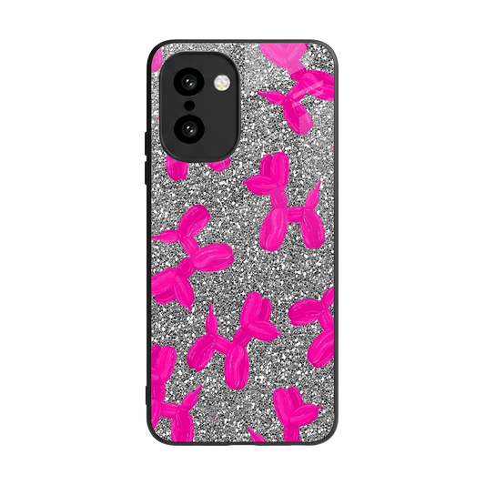 Glittery Ride back phone cover | glass case for oneplus 15r